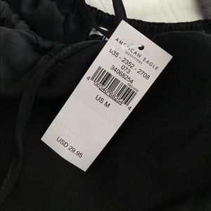 Black sheer crop top